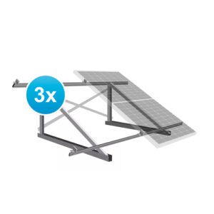 Estructura 3 paneles solares 30º Triangulo cerrado
