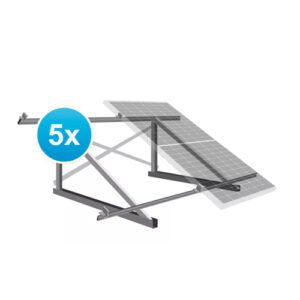 Estructura 5 paneles solares 30º Triangulo cerrado